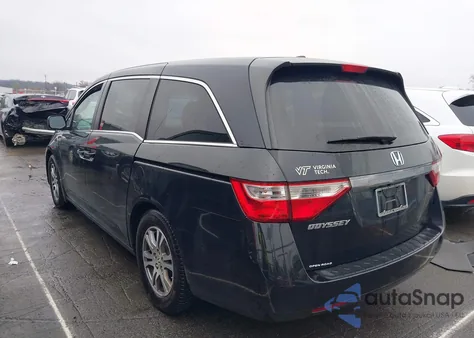 2012 Honda Odyssey Ex-L из США, поврежденный, VIN 5FNRL5H65CB119009